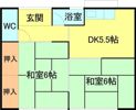 中小口一丁目借家の間取り画像
