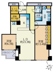 元麻布ヒルズフォレストタワーの間取り画像