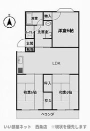 西条ロイヤルハイツの間取り画像