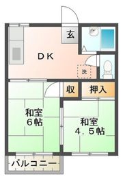コーポ山形86の間取り画像