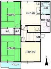 コーポ川口Bの間取り画像