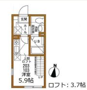 ハーミットクラブハウマローネA棟の間取り画像