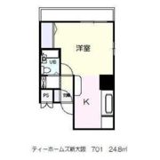 ティーホームズ新大阪の間取り画像