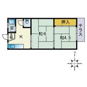 暁A館の間取り画像