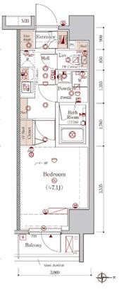 GENOVIA秋葉原skygardenの間取り画像