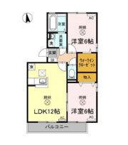 リビングタウン旭川 C棟の間取り画像