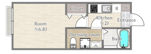 アメリカンリバティー若宮の間取り画像