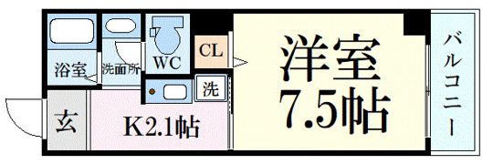 サンクール松屋町の間取り画像