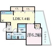 W.O.B SHINMACHIの間取り画像