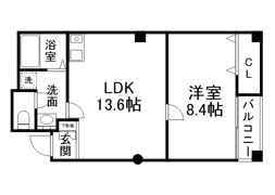 ヴィラ湊川の間取り画像