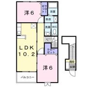 サンライズ福田Bの間取り画像