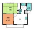 ハイツ北村の間取り画像