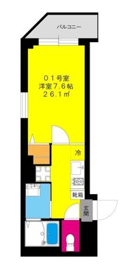 b’CASA浅草橋の間取り画像