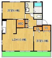 ボヌール茶屋の原Aの間取り画像