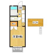 シマダハイツA棟の間取り画像