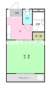 福岡マンションの間取り画像