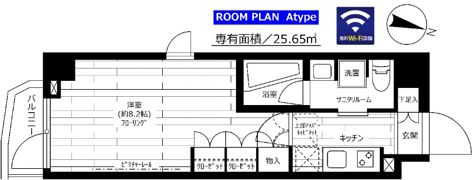 グランドコンシェルジュ三宿アジールコートの間取り画像