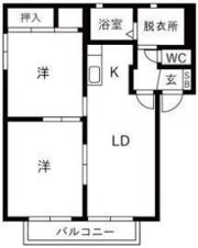 ル パンAの間取り画像