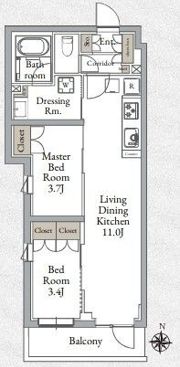 LiveCasa千鳥町の間取り画像