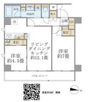 COCO－CHILL KAMEARIの間取り画像