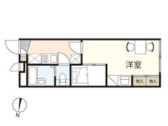 レオパレス恵夢伍番館の間取り画像