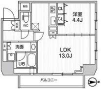 ジェノヴィア浅草橋Ⅱスカイガーデンの間取り画像