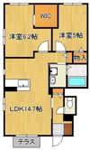 シャンティ C棟の間取り画像