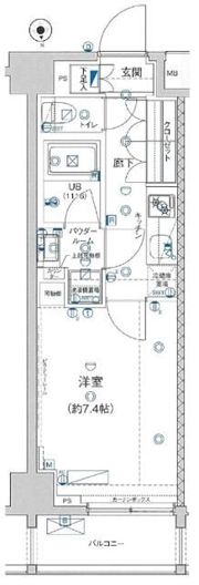 GENOVIA板橋 west green veilの間取り画像