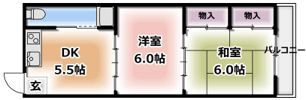 赤井マンションの間取り画像