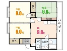 ハイネス西村の間取り画像