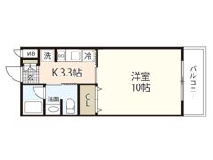 JRBハイツ矢野Ⅰ番館の間取り画像