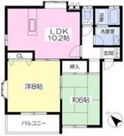 パールハイツAの間取り画像