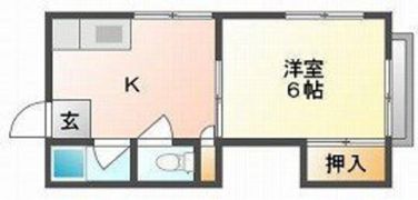 第1長徳荘の間取り画像