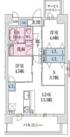 スプランディッド難波VII(セブン)の間取り画像