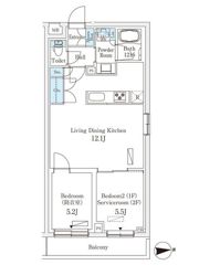 プラネソシエプラス桜台の間取り画像