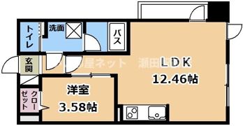ベルヴィ石山の間取り画像