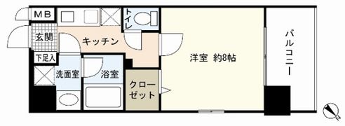ラフェリア東観音の間取り画像