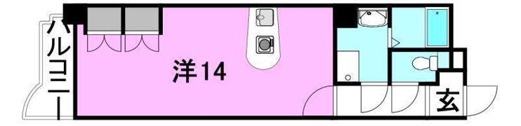 六軒家ロビンフラットの間取り画像