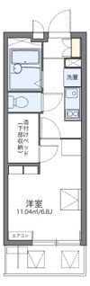 レオパレスエクレールK下大槻の間取り画像