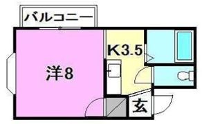 ハイツ紫の間取り画像