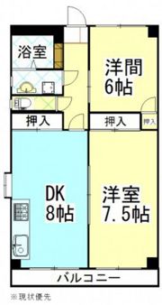 ピュアハイツ北方の間取り画像
