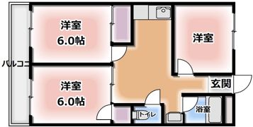第一高山ハイツの間取り画像