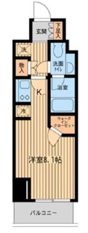ファインアドレス新御徒町の間取り画像