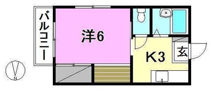 メゾン伏木の間取り画像