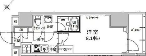 S－RESIDENCE神田avanceの間取り画像