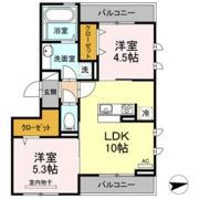マイプレイス東照宮 Bの間取り画像