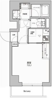 プライムアーバン麻布十番の間取り画像