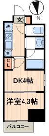 リージア?前仲町の間取り画像