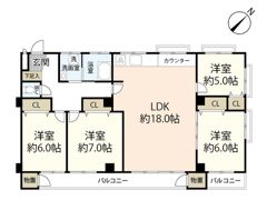 NK牛田コータースの間取り画像