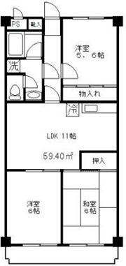 グリーンヒル中台の間取り画像
